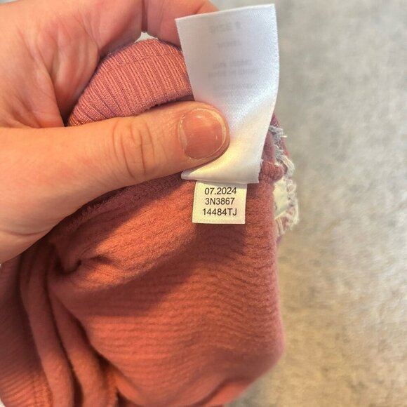 Btween Rib Brushed Yoga Pants Girls Size 5 Rose Pink Leggings Soft Stretchy - Picture 5 of 5